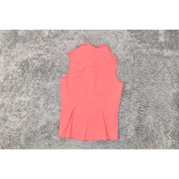 Polo Golf Ralph Lauren Pink Vest Full Zip Size S Polyester Women Solid - Picture 3 of 7